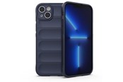 Telefon - Pokrowiec i etui - Hurtel Magic Shield Case for iPhone 14 Plus Flexible Armored Dark Blue Cover - 9145576266335