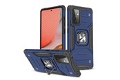 Telefon - Pokrowiec i etui - Wozinsky Ring Armor Armored Hybrid Case Cover + Magnetic Holder Samsung Galaxy A72 4G Blue - 9111201935846