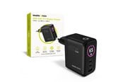 Telefon - Adapter i Ladowarka - Mobile Origin 65W GaN Display Charger PW20 - 2x USB-C + USB-A - MO-65WDCH-PW20