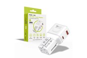 Telefon - Adapter i Ladowarka - Mobile Origin 35W Travel Adapter - EU/US/UK/AU PW25 - white - MO-PW25-WHT