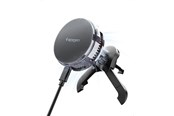 Telefon - Adapter i Ladowarka - Spigen Essential MagSafe Peltier Wireless Car Charger EV25MFAQ - black - Air vent - ACP10511