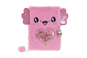Przybory szkolne - Tinka DIARY PLUSH AXOLOTL PINK WITH LOCK - 8-802182