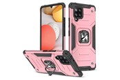 Telefon - Pokrowiec i etui - Wozinsky Ring Armor Armored Hybrid Case Cover + Magnetic Holder Samsung Galaxy A42 5G Pink - 9111201935938