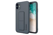 Telefon - Pokrowiec i etui - Wozinsky Kickstand Case Silicone Case with Stand iPhone 11 Pro Navy Blue - 9111201940031