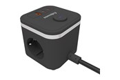 Kabel zasilajacy (zewnetrzny) - Fellowes Power Cube Type F - Black - 100137167