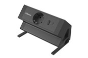 Kabel zasilajacy (zewnetrzny) - Fellowes Power Desk Type F - Black - 100137172