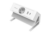 Kabel zasilajacy (zewnetrzny) - Fellowes Power Desk Type F - White - 100137173