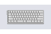 Klawiatura - Wooting 60HE v2 - US-ANSI - Split - Aluminum - Klawiatura gamingowa - bez bloku numerycznego - Angielski (US) - Srebrny - WK3C-USSP1-TIK-ASV1