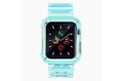Smartwatch - akcesoria - Hurtel Silicone Band Strap Bracelet Case Strap Light Set for Apple Watch 40mm - Blue - 5907769331763