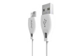 Kabel USB - Dudao L4M USB-A - MicroUSB 2.4 A 1m cable - white - 6976625335138