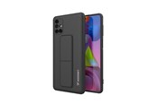 Telefon - Pokrowiec i etui - Wozinsky Kickstand Case Silicone Case with Stand Samsung Galaxy M51 Case Black - 9111201941052
