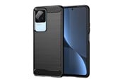 Telefon - Pokrowiec i etui - Hurtel Carbon Case for Xiaomi Poco F4 5G Flexible Silicone Carbon Cover Black - 5907769349713