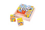Puzzle - Bigjigs Safari Blockpuzzel Drewniany - BJ512