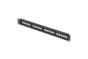 Akcesoria sieciowe - StarTech.com C6PANELUTP241UCM 24 Port 1U Blank Keystone Patch Panel with Cable Management Bar Rackmount Cat6 Patch Panel for RJ45 UTP Ethernet Network Jacks - C6PANELUTP241UCM