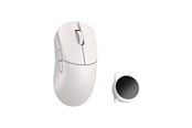 Myszka - WLMouse HUAN Stainless Magnesium Alloy / Wireless 8K - Myszka do gier - Optyczny - 5 - Biały - HUAN-WHITE-O