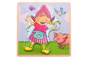 Puzzle - Johntoy Fien & Teun Wooden Puzzle Fien - 5pcs. Drewniany - 80168