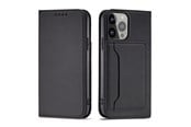Telefon - Pokrowiec i etui - Hurtel Magnet Card Case for Samsung Galaxy S23 Flip Cover Wallet Stand Black - 5907769351495