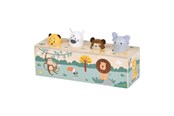 Zabawki dla niemowlat - Small Foot - Wooden Dancing Animals with Sounds Safari FSC - 12757