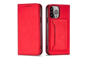 Telefon - Pokrowiec i etui - Hurtel Magnet Card Case for Samsung Galaxy S23+ Flip Cover Wallet Stand Red - 9145576271094