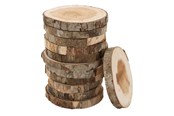Artykuly Artystyczne & Rzemieslnicze - Colorations - Raw Wooden Discs 8-10cm 12pcs. - 38WD19