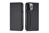 Telefon - Pokrowiec i etui - Hurtel Magnet Card Case for Samsung Galaxy S23 Ultra Flip Cover Wallet Stand Black - 9145576271117