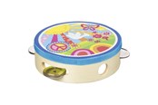 Zabawki drewniane - Goki Wooden Tambourine with Bells Sunshine - 61841