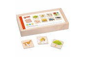 gry-planszowe-karciane-i-kosci - Goki Wooden Memo In the Countryside - 56300