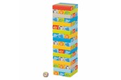 gry-planszowe-karciane-i-kosci - Goki Wooden Stacking Game with Animal Motifs - 56297