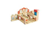 Zabawki drewniane - Bigjigs Wooden Grand Central Station Playset - BJT613
