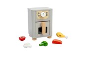 Zabawa w udawanie - Bigjigs Wooden Airfryer Playset 5-piece. - 37083