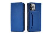 Telefon - Pokrowiec i etui - Hurtel Magnet Card Case for Samsung Galaxy S23 Ultra Flip Cover Wallet Stand Blue - 9145576271124