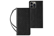 Telefon - Pokrowiec i etui - Hurtel Magnet Strap Case for Samsung Galaxy S23+ Flip Wallet Mini Lanyard Stand Black - 5907769351655