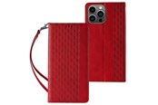 Telefon - Pokrowiec i etui - Hurtel Magnet Strap Case for Samsung Galaxy S23+ Flip Wallet Mini Lanyard Stand Red - 9145576271292