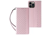 Telefon - Pokrowiec i etui - Hurtel Magnet Strap Case for Samsung Galaxy S23+ Flip Wallet Mini Lanyard Stand Pink - 9145576271308