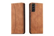 Telefon - Pokrowiec i etui - Hurtel Magnet Fancy Case for Samsung Galaxy S23+ Flip Cover Wallet Stand Brown - 9145576271506