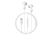 Słuchawki, zestaw słuchawkowy - Baseus Encok CZ20 In-Ear Wired USB-C Headphones - White - A00171400213-00