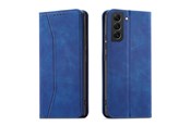 Telefon - Pokrowiec i etui - Hurtel Magnet Fancy Case for Samsung Galaxy S23 Ultra Cover with Flip Wallet Stand Blue - 9145576271520
