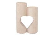 Pokój dzieciecy - Playwood Wooden Tealight Holder Heart 2pcs. - SL204H-hart