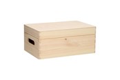 Pokój dzieciecy - Playwood Storage Chest Rectangular Hinged Lid Pine Small - SL1001
