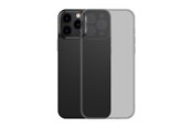 Telefon - Pokrowiec i etui - Baseus Frosted Glass Case Cover for iPhone 13 Pro Hard Cover with Gel Frame black (ARWS000401) - ARWS000401
