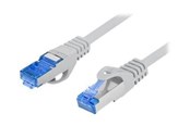 Kabel sieciowy - Lanberg patch cable - 1 m - grey RAL 7035 - Niebieski - 1m - PCF6A-10CC-0100-S