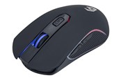 Myszka - Gembird "Firebolt" - mouse - rechargeable RGB - 2.4 GHz - black - Myszy - Optyczny - 6 - Czarny - MUSGW-6BL-02
