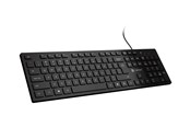 Klawiatura - Natec HERRING - keyboard - slim design low profile full size - QWERTY - US - black Input Device - Klawiatury - Angielski (US) - Czarny - NKL-2341