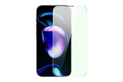 Telefon - szklo ochronne - Baseus Full Screen Tempered Glass for iPhone 14 Pro with Anti Blue Light Filter and 0.3mm Speaker Cover + Mounting Frame - SGXT001502