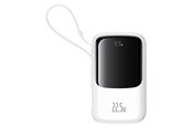 Powerbank - Baseus Qpow Pro+ Power Bank 22.5W 10000mAh USB-C - White Powerbank - Biały - 10000 mAh - P10067101213-00