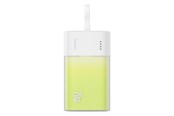 Powerbank - Baseus Popsicle 5200mAh 20W Powerbank with Built-in Lightning Cable (+ White Simple USB-C - USB-C 60W/20V/3A/30cm Cable) - White-Green Powerbank - Zielony - 5200 mAh - P10055601613-00