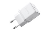 Telefon - Adapter i Ladowarka - Baseus Palm 1C 20W Wall Charger (with  Mini White USB-C 60W (20V/3A) 1m Cable) - White - P10111602213-01