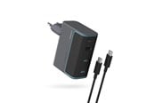 Telefon - Adapter i Ładowarka - CUKTECH CUKAD1003EUG GaN 100W Wall Charger 2 x USB-C 1 x USB-A with USB-C Cable - Grey - CUKAD1003EUG