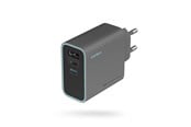 Telefon - Adapter i Ładowarka - CUKTECH CUKAD653EUGR 65W GaN Wall Charger 2 x USB-C 1 x USB-A - Grey - CUKAD653EUGR