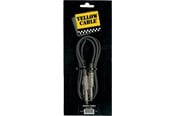 Kabel audio - Yellow Cable P050 - 2 x 1/4" kabel patch Jack/Jack 50cm. - ECO P050